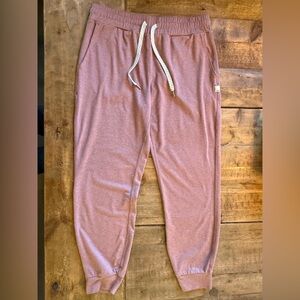 Vuori Pink Cozy Drawstring Joggers with pockets